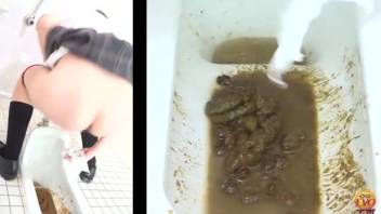 Huge heap of crap from a Japanese female student